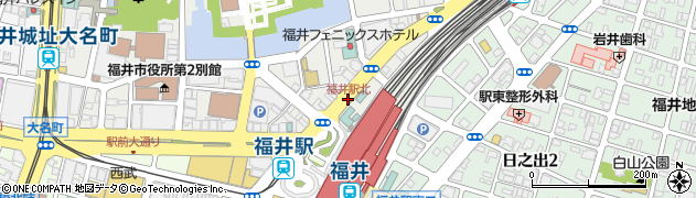 福井駅北周辺の地図