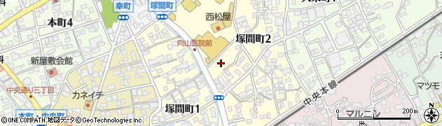 長野県岡谷市塚間町周辺の地図