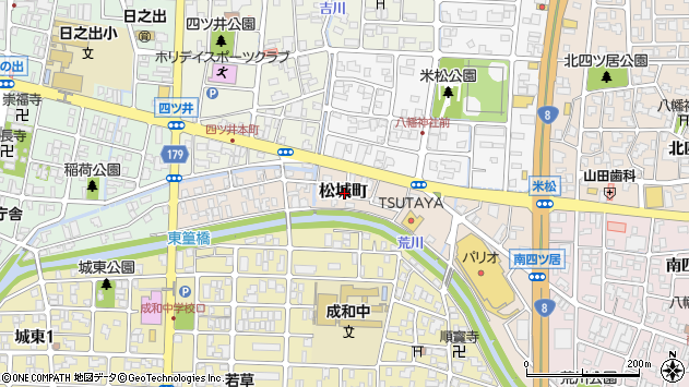 〒910-0852 福井県福井市松城町の地図
