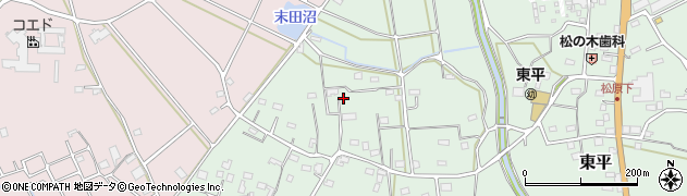 埼玉県東松山市東平747周辺の地図