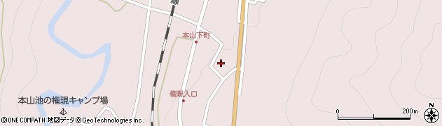 長野県塩尻市本山周辺の地図
