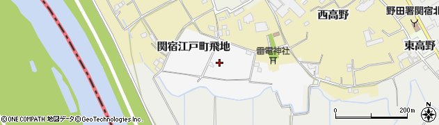 千葉県野田市関宿江戸町飛地周辺の地図