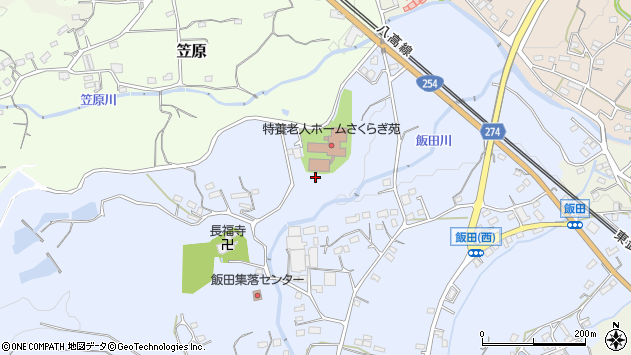 〒355-0333 埼玉県比企郡小川町飯田の地図