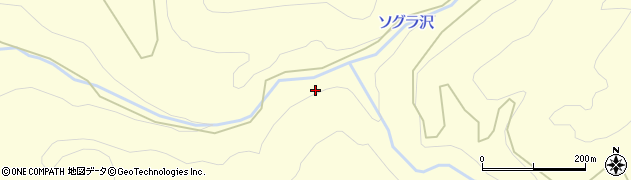 ソグラ沢周辺の地図