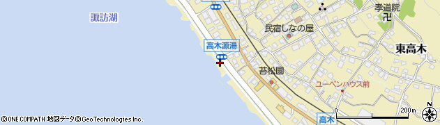 長野県下諏訪町（諏訪郡）西高木周辺の地図