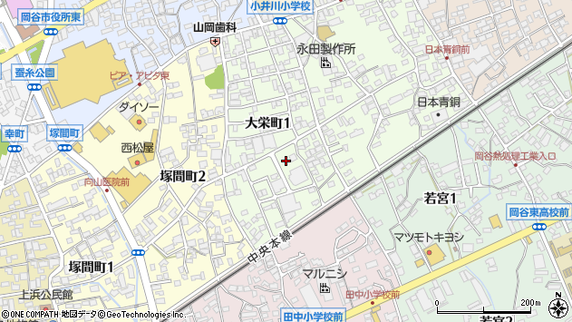 〒394-0025 長野県岡谷市大栄町の地図