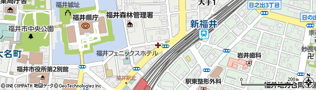 福井大手郵便局 ＡＴＭ周辺の地図