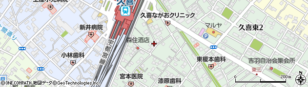 諸星豆腐店周辺の地図