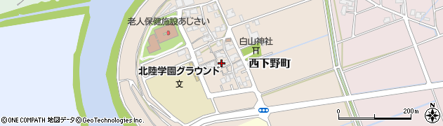 福井県福井市西下野町12周辺の地図
