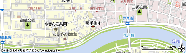 福井県福井市照手町周辺の地図