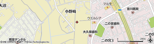 茨城県つくば市小野崎1443周辺の地図