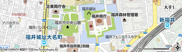 福井県警察本部周辺の地図