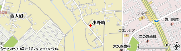 茨城県つくば市小野崎961周辺の地図