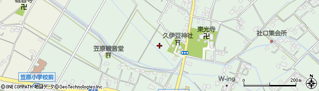 埼玉県鴻巣市笠原周辺の地図