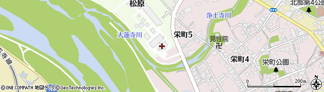 福井県勝山市松原周辺の地図