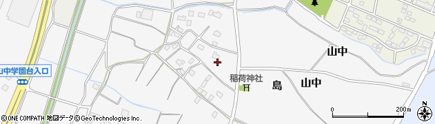 茨城県つくば市島周辺の地図