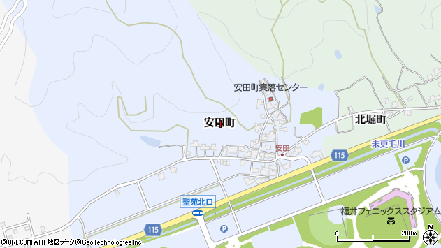 〒918-8073 福井県福井市安田町の地図