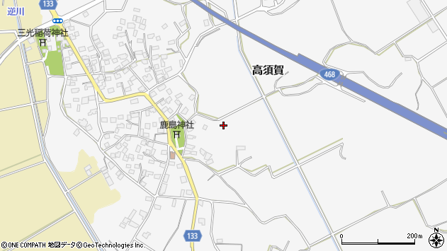 〒300-2665 茨城県つくば市高須賀の地図