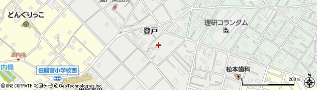 埼玉県鴻巣市登戸周辺の地図