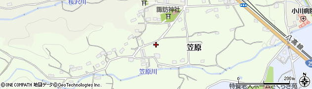 埼玉県比企郡小川町笠原170周辺の地図