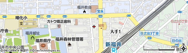 あわーず福井訪問看護リハビリステーション周辺の地図