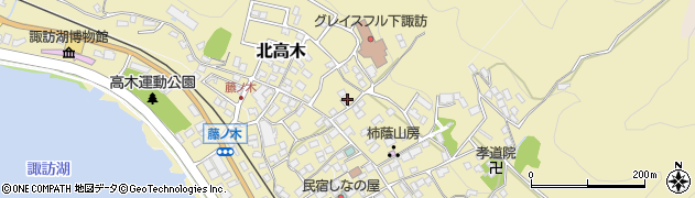 長野県諏訪郡下諏訪町9383-5周辺の地図