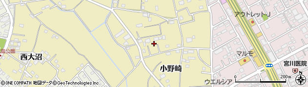 茨城県つくば市小野崎1004周辺の地図