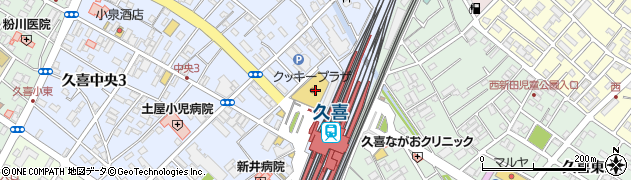 タジマヤＴマート久喜店周辺の地図