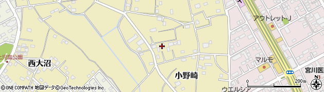 茨城県つくば市小野崎1002周辺の地図