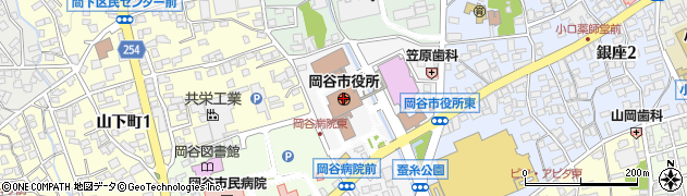 長野県岡谷市周辺の地図