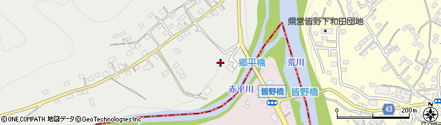 郷平橋周辺の地図