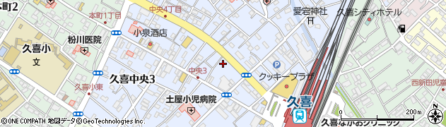 武蔵野銀行久喜支店 ＡＴＭ周辺の地図