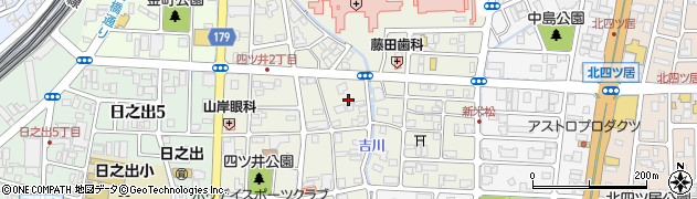 福井県福井市四ツ井周辺の地図