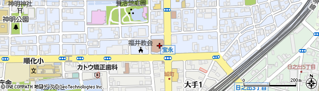 福井県国際交流会館 喫茶コーナー周辺の地図