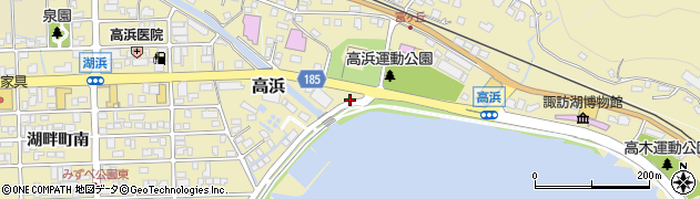 長野県下諏訪町（諏訪郡）高浜周辺の地図