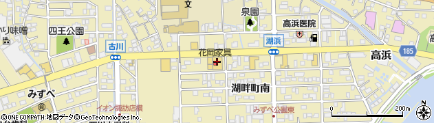花岡家具センター周辺の地図