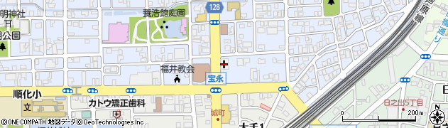 ろうきん福井支店周辺の地図