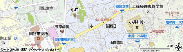 長野県岡谷市銀座周辺の地図