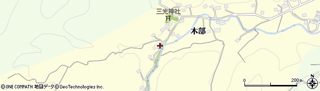 埼玉県比企郡小川町木部478周辺の地図