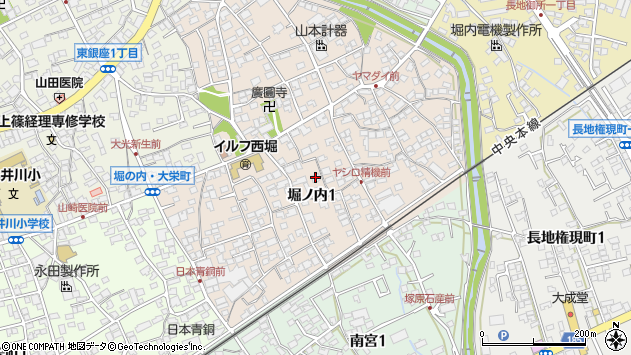 〒394-0024 長野県岡谷市堀ノ内の地図