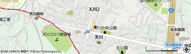 茨城県土浦市天川周辺の地図