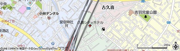 久喜シティホテル周辺の地図