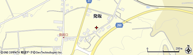 福井県勝山市鹿谷町発坂周辺の地図