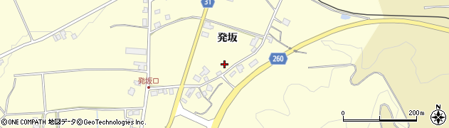 福井県勝山市鹿谷町（発坂）周辺の地図