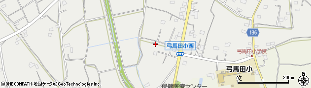 茨城県坂東市弓田2174周辺の地図