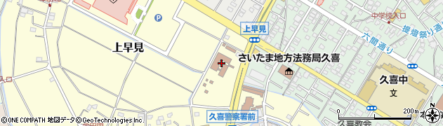 埼玉東部消防組合消防局周辺の地図