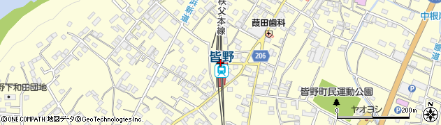 埼玉県秩父郡皆野町周辺の地図