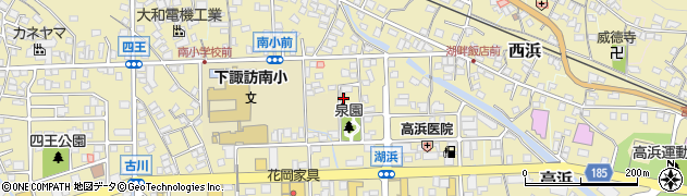 長野県諏訪郡下諏訪町湖畔町周辺の地図