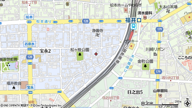 〒910-0004 福井県福井市宝永の地図