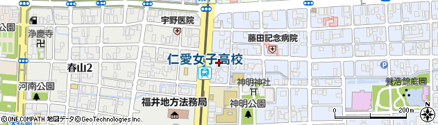 アパグループ　アパ建設株式会社福井支店周辺の地図